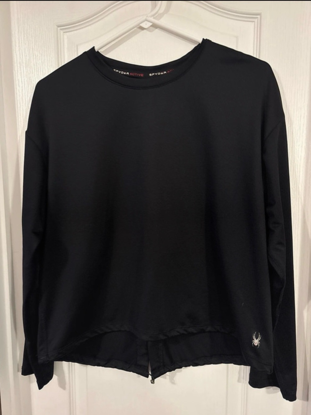 Spyder Black womens Long-Sleeve Performance Sweater